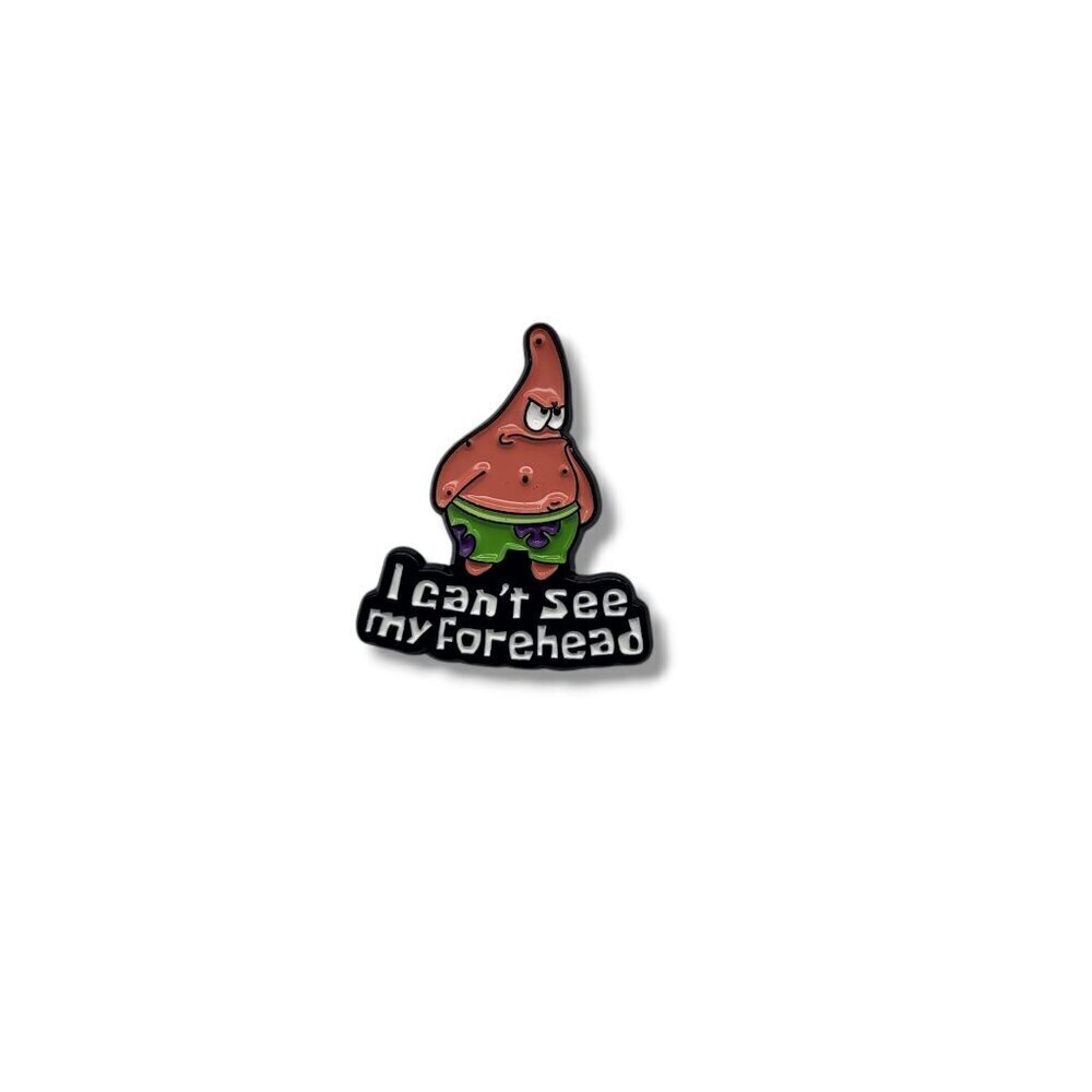 Spongebob SquarePants Patrick Star - "I can't see my forehead" Brooch/Pin